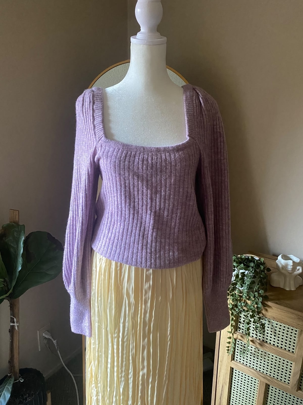 MINKPINK Lilac Knit Top